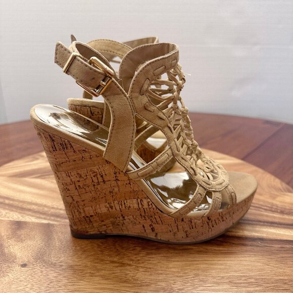 Cork heel Wedge Sandal - Picture 3 of 7